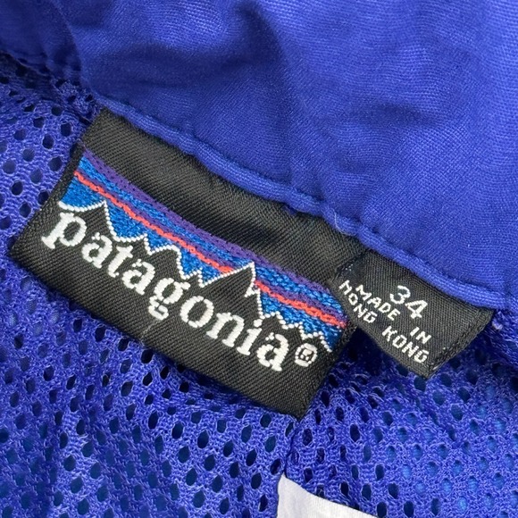 Vintage Patagonia Pants Mens 34 Purple Full Side Zip Suspender Snowboard Ski 90S - Picture 7 of 16